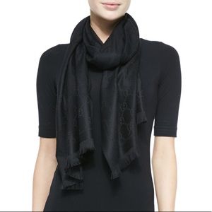 black gucci scarf womens